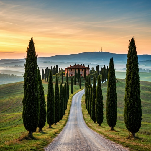 Borgo italiano: tetti rossi, campanile e architettura tradizionale del territorio