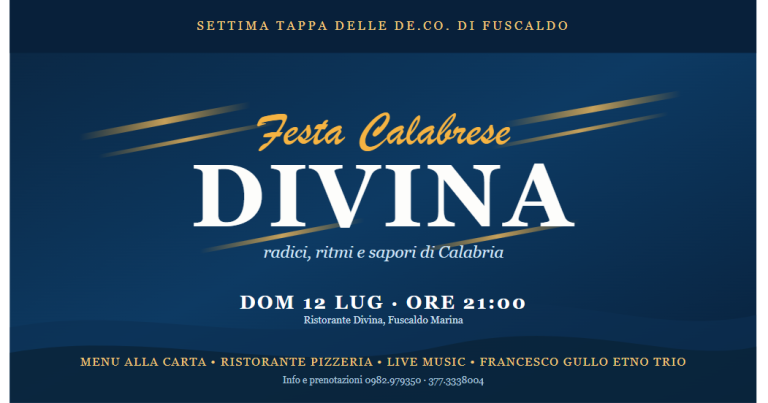 Festa Calabrese DIVINA: radici, ritmi e sapori di Calabria